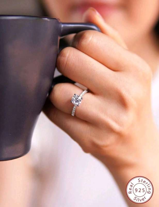 Sterling Silver S925 Eternity Ring