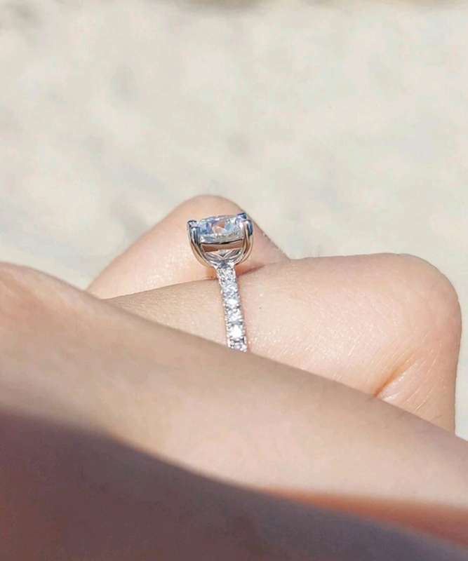 Sterling Silver S925 Eternity Ring