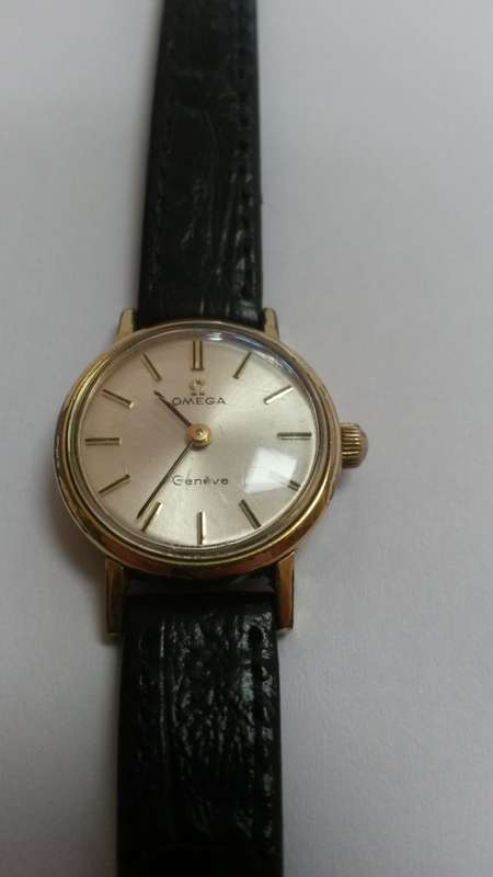OMEGA LADIES GOLD PLATED WATCH