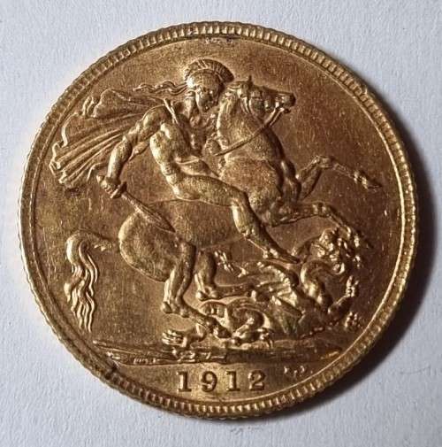 1912 GOLD FULL SOVEREIGN KING GEORGE