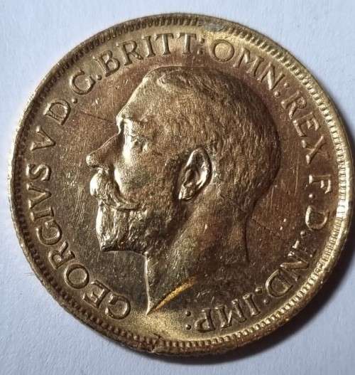 1912 GOLD FULL SOVEREIGN KING GEORGE