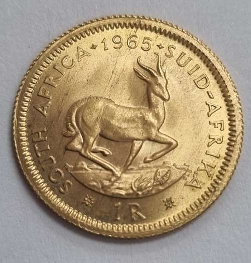 1965 RSA R1 GOLD COIN 22CT
