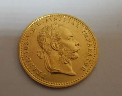 AVSTRIAE FRANC IOS IMPERATOR 24CT GOLD COIN