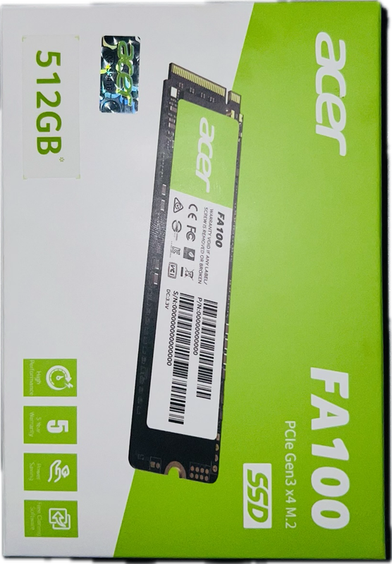 Acer 512GB NVMe M.2 Solid State Drive