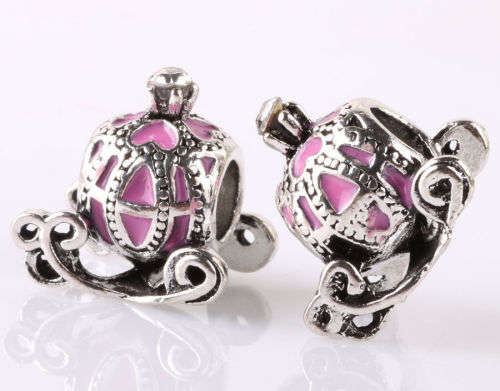 Brand New 925 Silver Pumpkin Car Charm