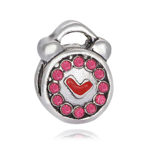 Brand New 925 Silver Alarm Clock Charm