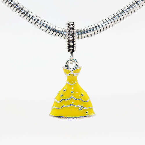925 Silver Princess Dress Charm