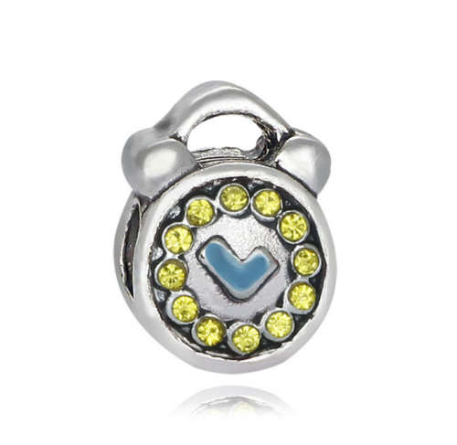 925 Silver Alarm Clock Charm