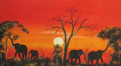 Arcrylic painting 77cm x 120cm (Very big painting)