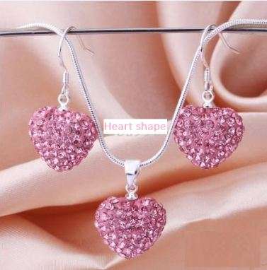 BEYOND STUNNING!!!! 925 STERLING SILVER DISCO NECKLACE AND EARRINGS