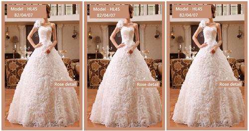 THREE BRAND NEW BALL GOWN WEDDING DRESSES, SIZE 34/12  (DELIVERY WITHIN 4-8 WORKING DAYS)
