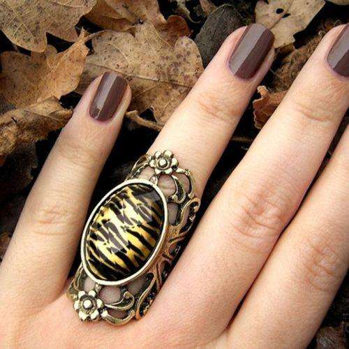 REDUCED SHIPPING ** Tiger patern ring