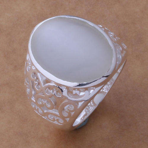 REDUCED SHIPPING ** SILVER PLATED OPAL RING