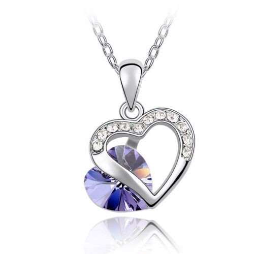 POSTAGE ONLY R35.00***925 STAMPED STERLING SILVER FILLED CRYSTAL PENDANT WITH CHAIN***