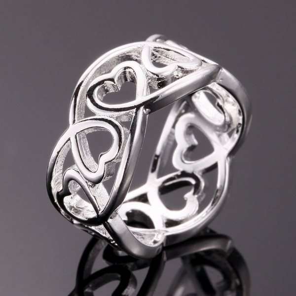 POSTAGE ONLY R35.00 ***925 STERLING SILVER FILLED HEART SHAPE RING***