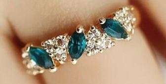 POSTAGE ONLY R35.00 ***GOLD PLATED AUSTRIAN CRYSTAL RING***