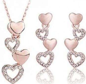 POSTAGE ONLY R35.00 ***AUSTRIAN CRYSTAL NECKLACE AND EARRINGS SET***