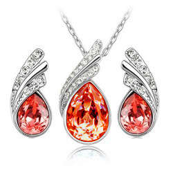 POSTAGE ONLY R35.00 ***AUSTRIAN CRYSTAL NECKLACE AND EARRINGS SET***