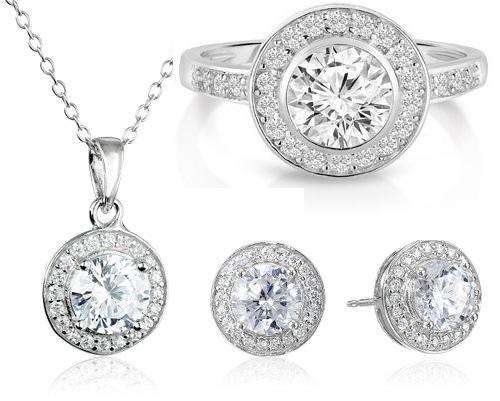 Ring, necklace and earring set (RING SIZE  6,7 or 8)