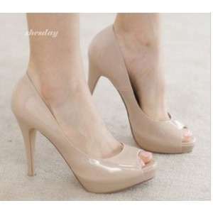 Stylish Elegant Ladies Peep Toe High Heel - 2 color - 0526