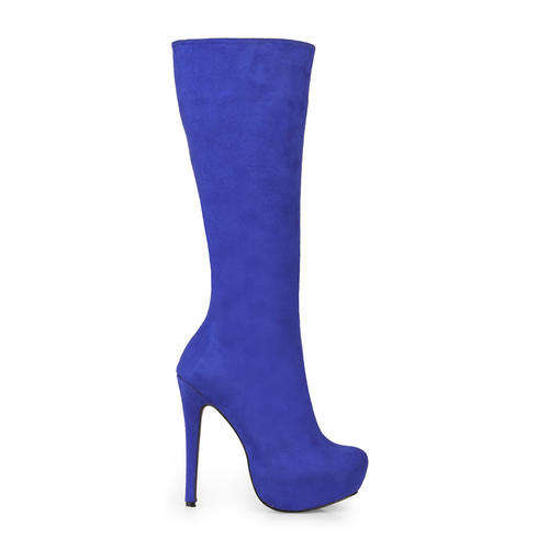 Suede Platform High Boots - (Int'l size 35-40) - 0850-3463BT-b4