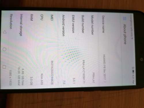 Huawei P8 Lite 2017 - Postnet to Postnet only