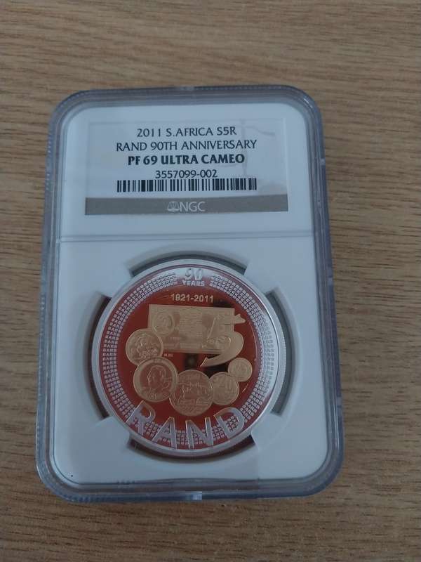 2011 SA silver R5 90th Anniversary PF69 unltra Cameo
