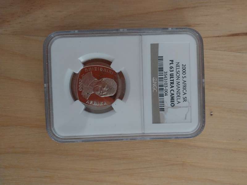 2000 SA R5 Nelson Mandela PL63 Ultra Cameo NGC