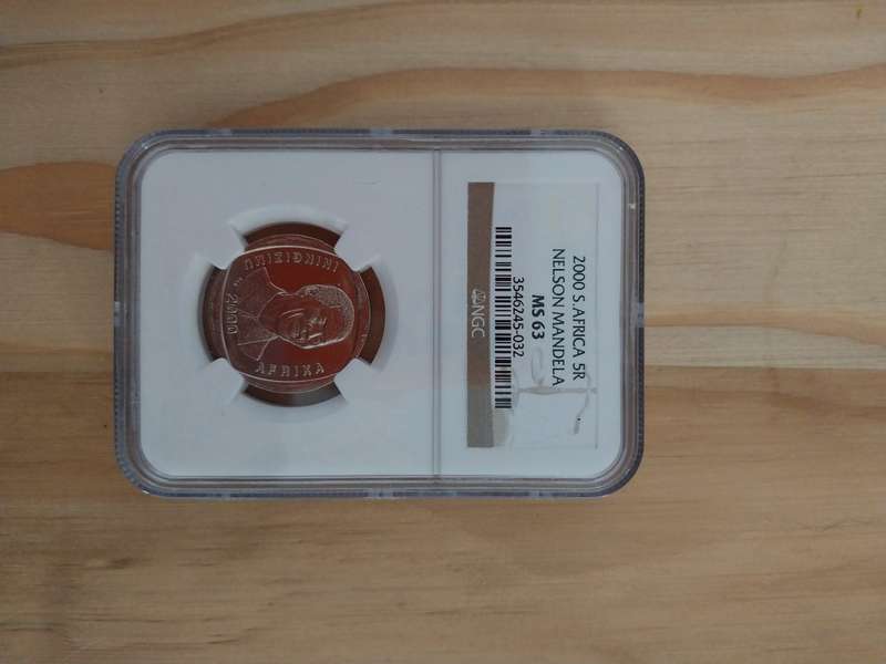 2000 SA R5 Nelson Mandela MS63 NGC