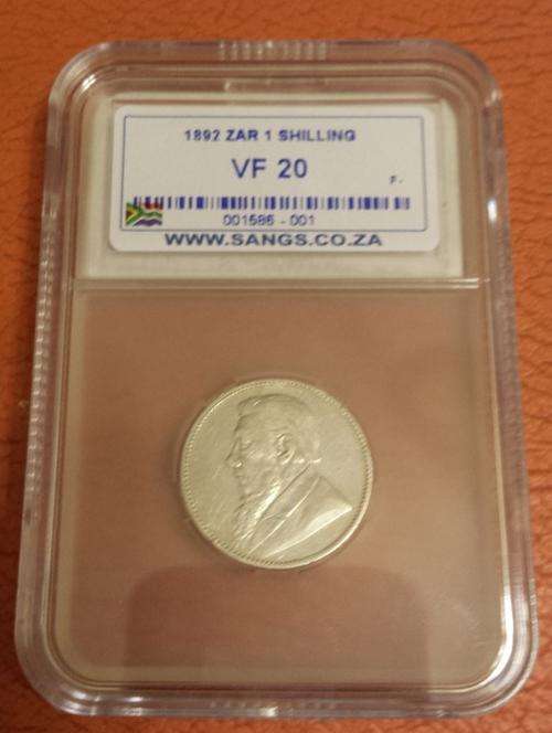 1892 1 Shilling Graded VF 20