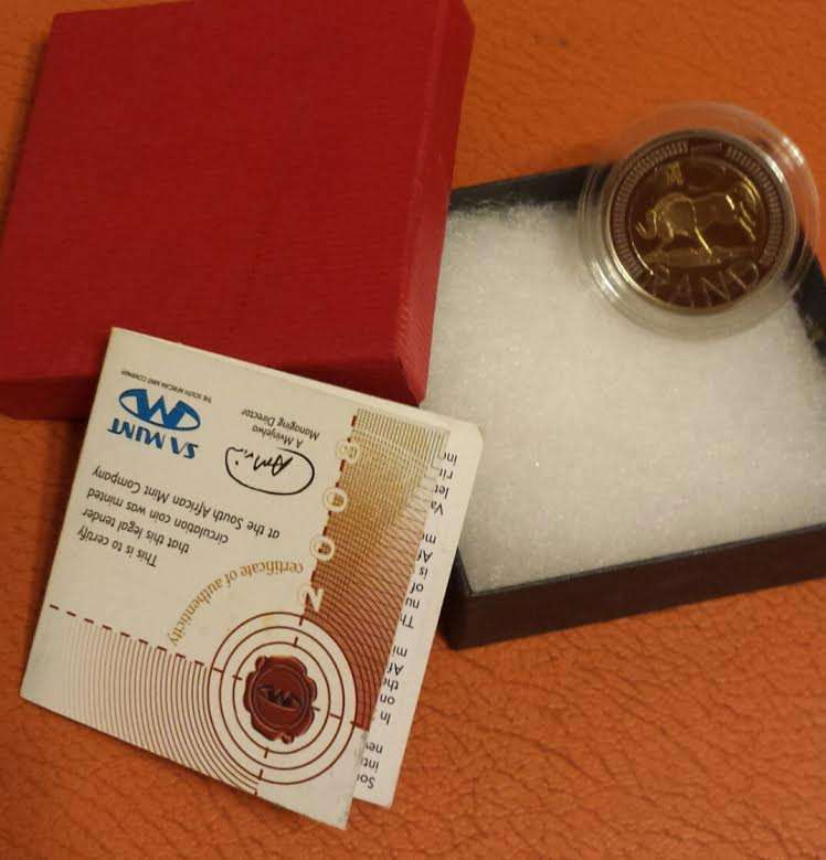 2008 - OOM PAUL MINTMARK R5 - IN SA MINT BOX - AS ISSUED! WITH CERTIFICATE OF AUTHENTICITY
