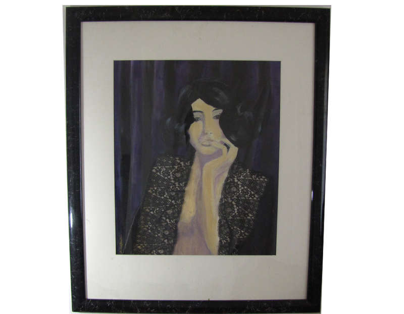 **REDUCED** FRAMED ARTWORK BY LATE SHIELA HEPBURN "SIZE - 83CM x 92CM" **FREE SHIPPING**