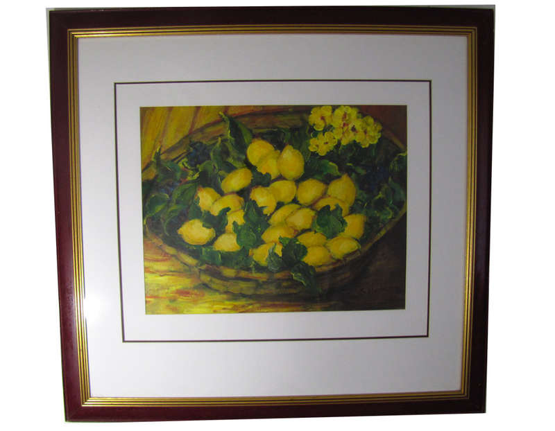 **REDUCED** FRAMED ARTWORK BY LATE SHIELA HEPBURN "SIZE - 97CM x 92CM" **FREE SHIPPING**
