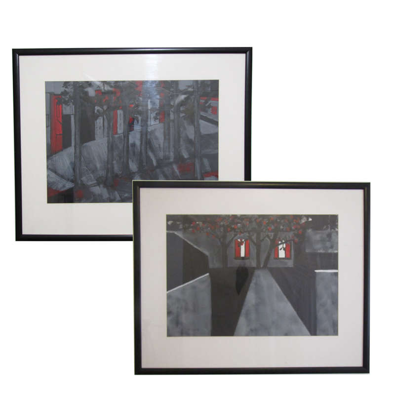 **REDUCED** FRAMED ARTWORKS BY LATE SHIELA HEPBURN "SIZE 72CM x 80CM" **FREE SHIPPING**