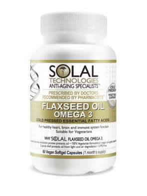 Solal | Flaxseed Oil Omega 3 (Cold Pressed) | 60 Capsules