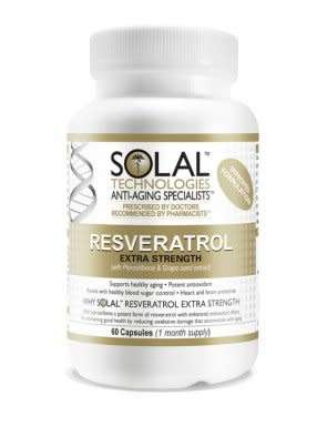 Solal | Resveratrol Extra Strength Plus | 60 Capsules