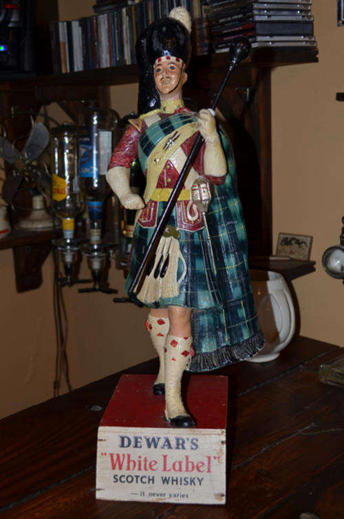 Vintage Dewars Scotch Whisky Advertising Figurine