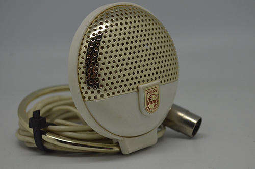 Vintage Philips Dynamic Microphone including cable