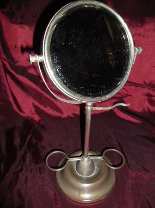 Vintage bevelled glass shaving mirror