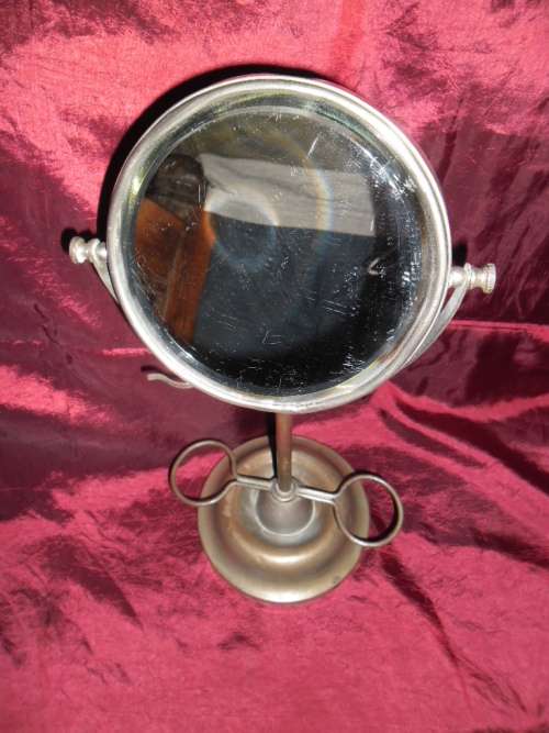 Vintage bevelled glass shaving mirror