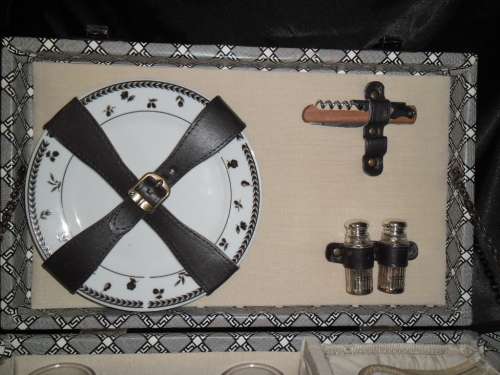 Vintage FNB picnic basket  -  corporate gift