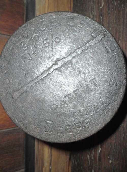 Vintage cast iron double glue pot from the Cannon Foundry Deepfields