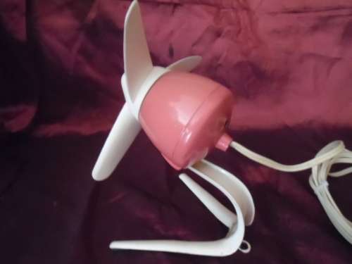 Circa 1960's......Pink "Rocket" desk fan Model 750 .  H Frost & Co Walsall Eng.