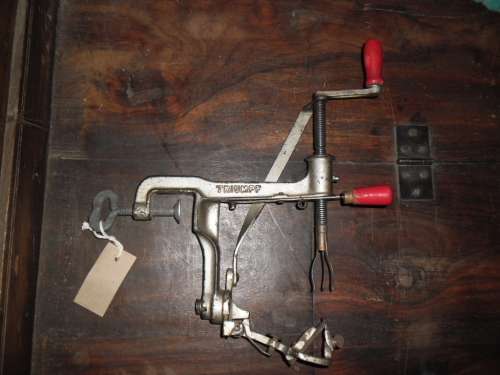 Vintage Pefra Patent Triumph peach ( fruit)  peeler.