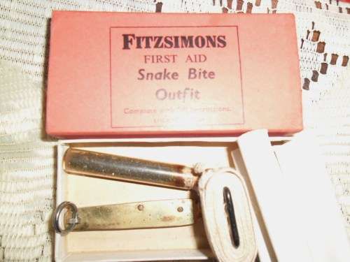 1950's Fitzsimons Snake Bite Kit in original Tin