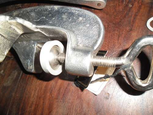Heavy duty Eberle cast aluminum #8 meat and vegetable grinder in original box