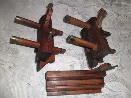 3 Vintage Adjustable Woodwork Routing Planes