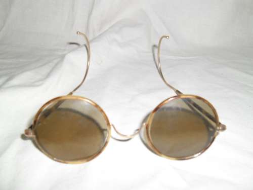 Vintage John Lennon-style sunglasses' frames
