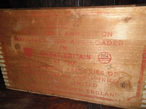 Eley Kynoch Factories. Small Arms Ammunition wooden crate
