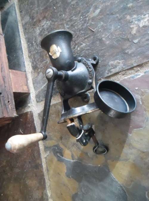 Spong Cast Iron Coffee Grinder No. 2 with catch cup
